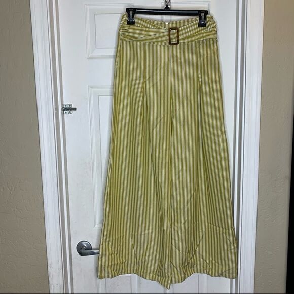 Nasty Gal Stripe Ping Detail Wide Leg Trousers - Picture 1 of 12